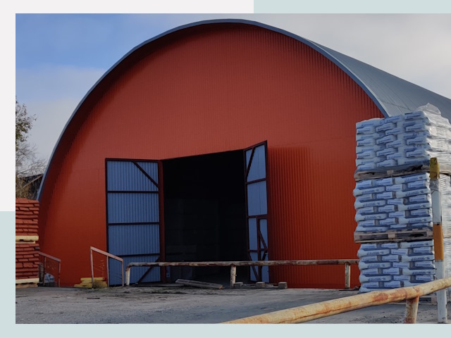 Полукруглые ангары по цене от 618 руб. в Ейск