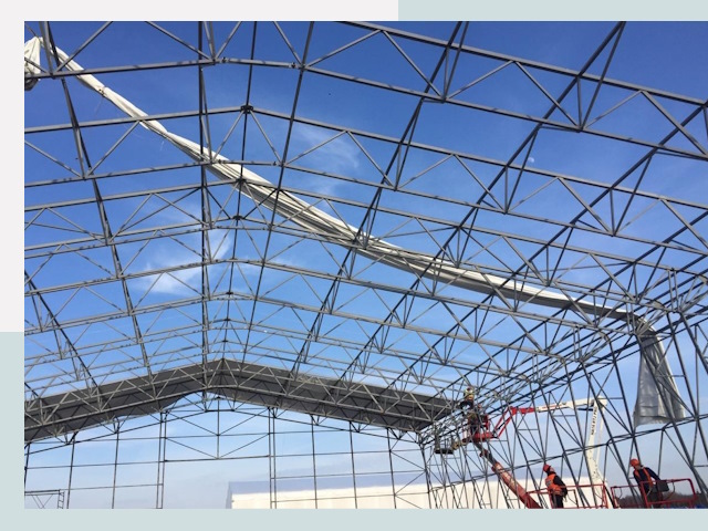 Шатровые ангары от 618 руб. в Ейске и Краснодарском крае