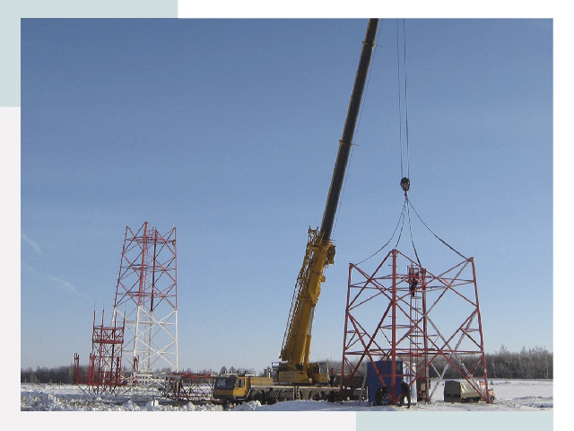 Монтаж вышек связи в Ейске