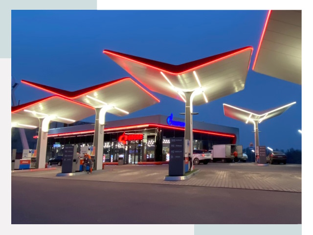 Навесы для АЗС в Ейске