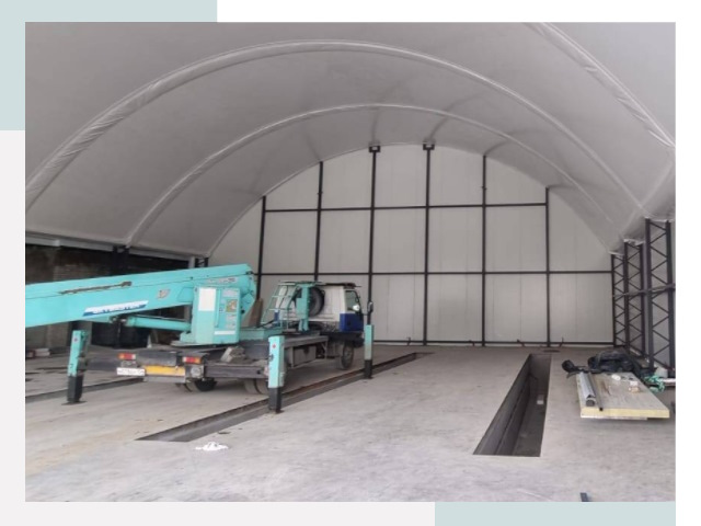 Внутреннее оснащение ангаров в Ейске