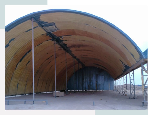 Реконструкция ангаров в Ейске