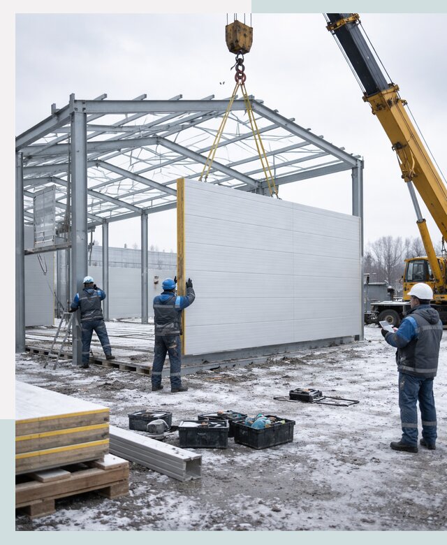 Строительство холодильных складов под ключ в Ейске