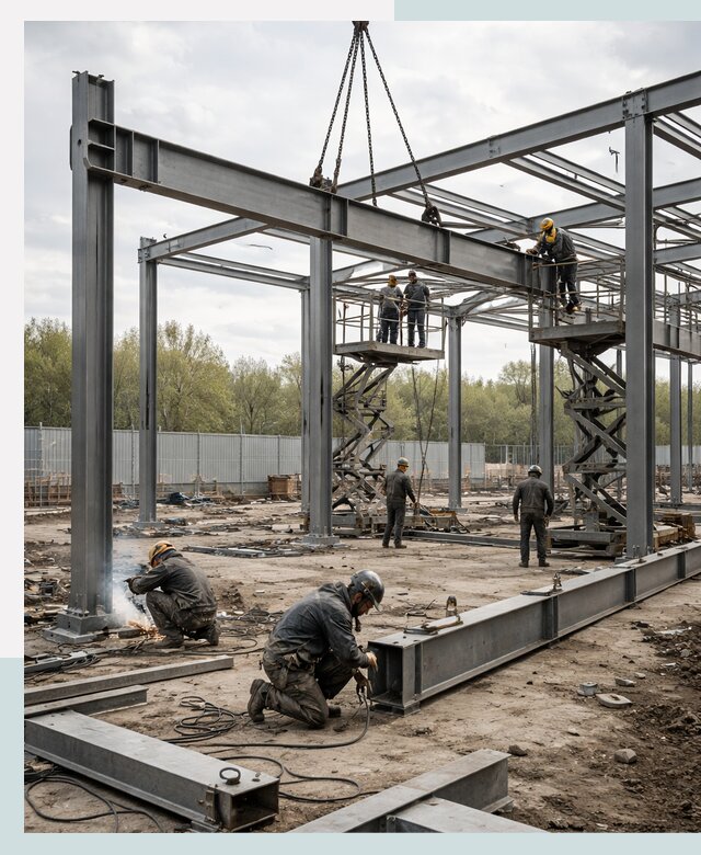 Строительство выставочных павильонов из металлоконструкций в Ейске